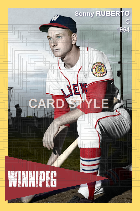 Sonny Ruberto - 1964 Winnipeg Goldeyes - choose a size & style