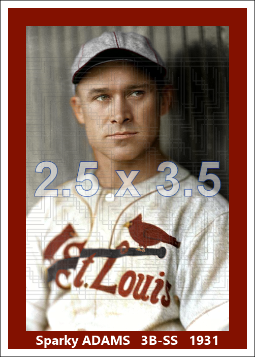 Sparky Adams - 1931 St. Louis Cardinals - choose a size & style