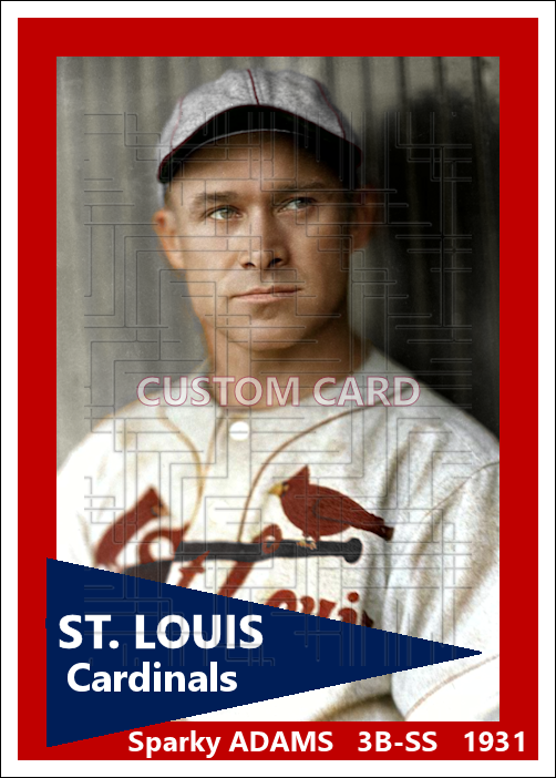 Sparky Adams - 1931 St. Louis Cardinals - choose a size & style