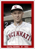 Sparky Adams - 1933 Cincinnati Reds - choose a size & style