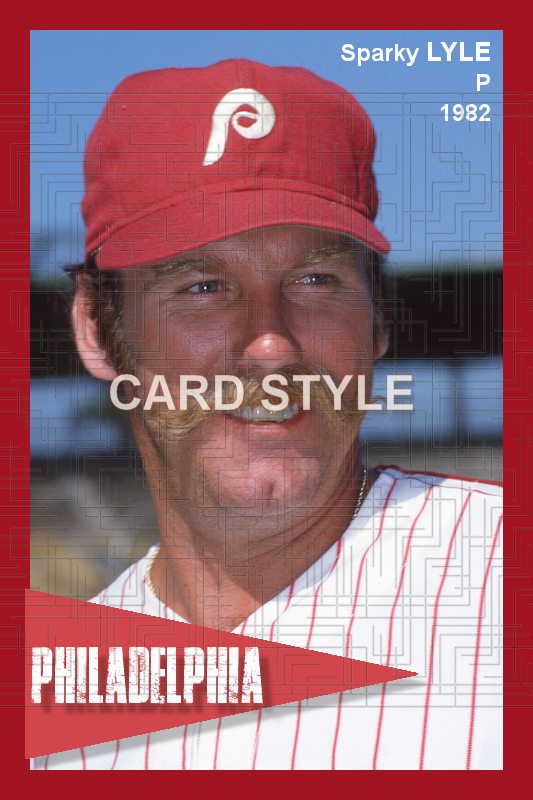 Sparky Lyle - 1982 Philadelphia Phillies - choose a size & style