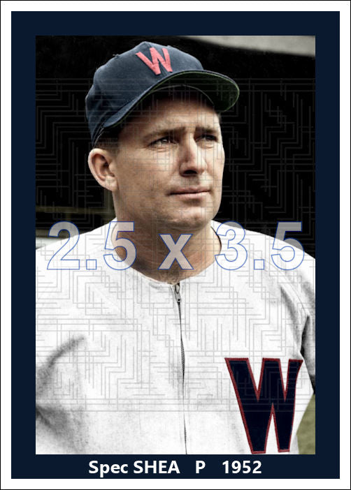 Spec Shea - 1952 Washington Senators - choose a size & style