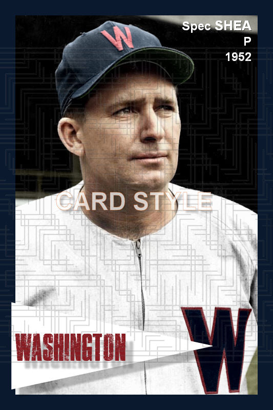 Spec Shea - 1952 Washington Senators - choose a size & style