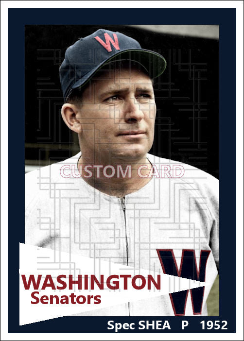 Spec Shea - 1952 Washington Senators - choose a size & style