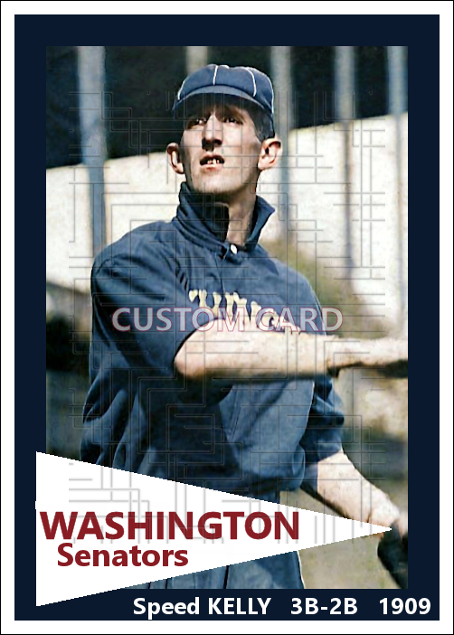 Speed Kelly - 1909 Washington Senators - choose a size & style
