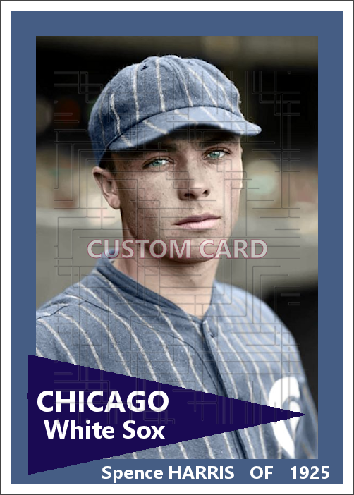 Spence Harris - 1925 Chicago White Sox - choose a size & style