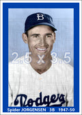Spider Jorgensen - 1947-50 Brooklyn Dodgers - choose a size & style
