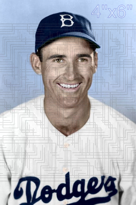 Spider Jorgensen - 1947-50 Brooklyn Dodgers - choose a size & style