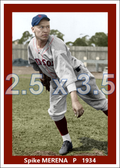 Spike Merena - 1934 Boston Red Sox - choose a size & style
