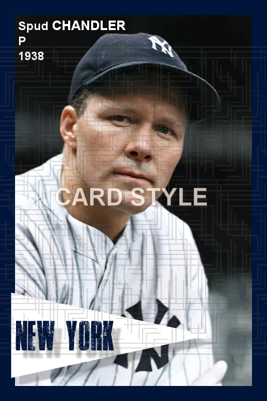 Spud Chandler - 1938 New York Yankees - choose a size & style