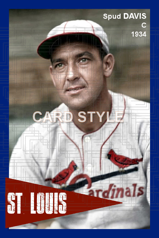 Spud Davis - 1934 St. Louis Cardinals - choose a size & style