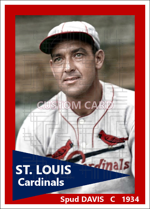 Spud Davis - 1934 St. Louis Cardinals - choose a size & style