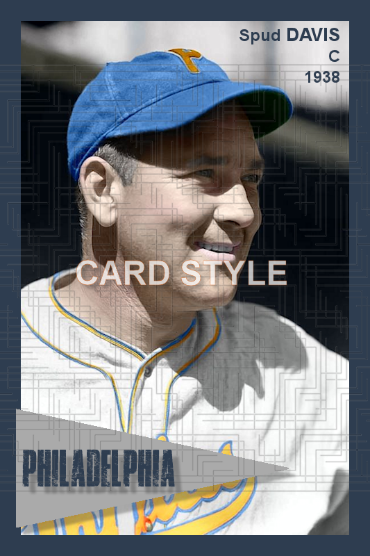 Spud Davis - 1938 Philadelphia Phillies - choose a size & style