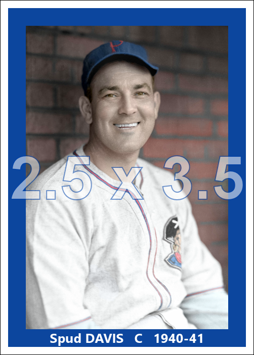 Spud Davis - 1940-41 Pittsburgh Pirates - choose a size & style