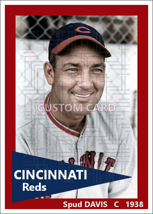Spud Davis - 1938 Cincinnati Reds - choose a size & style