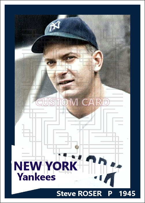 Steve Roser - 1945 New York Yankees - choose a size & style