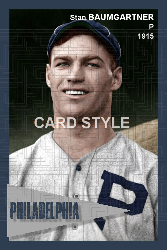 Stan Baumgartner - 1915 Philadelphia Phillies - choose a size & style