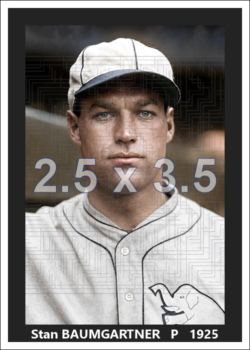 Stan Baumgartner - 1925 Philadelphia Athletics - choose a size & style