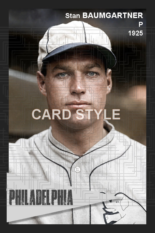 Stan Baumgartner - 1925 Philadelphia Athletics - choose a size & style