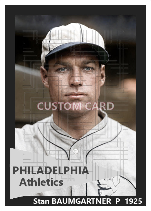 Stan Baumgartner - 1925 Philadelphia Athletics - choose a size & style