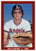 Stan Cliburn - 1980 California Angels - choose a size & style