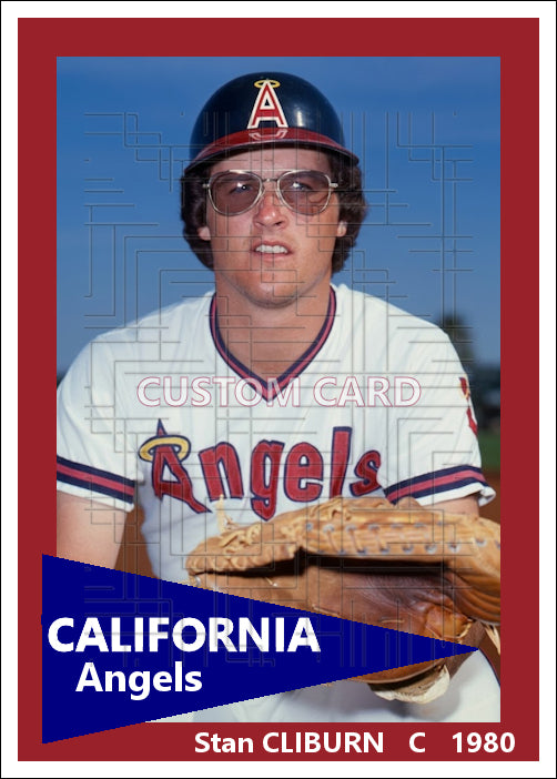 Stan Cliburn - 1980 California Angels - choose a size & style