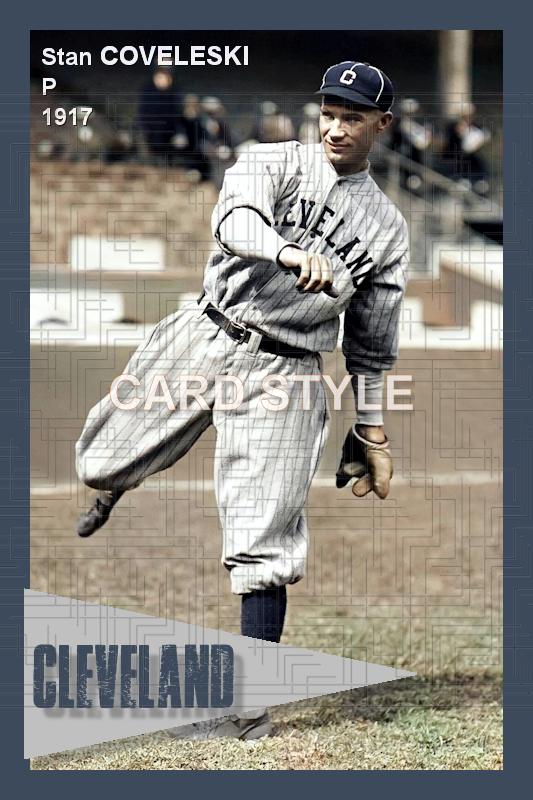 Stan Coveleski - 1917 Cleveland Indians - choose a size & style
