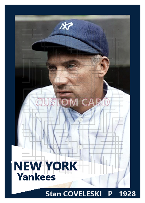 Stan Coveleski - 1928 New York Yankees - choose a size & style