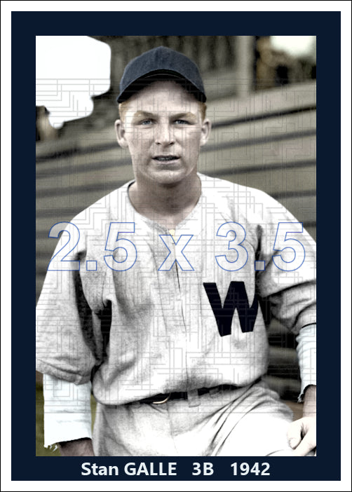 Stan Galle - 1942 Washington Senators - choose a size & style