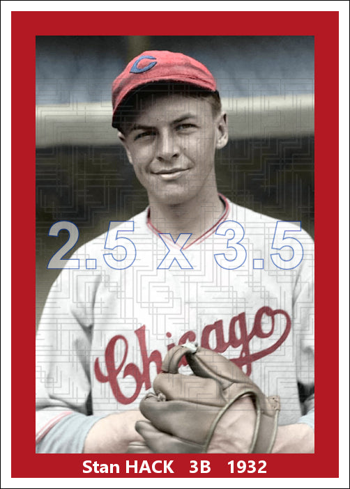 Stan Hack - 1932 Chicago Cubs - choose a size & style