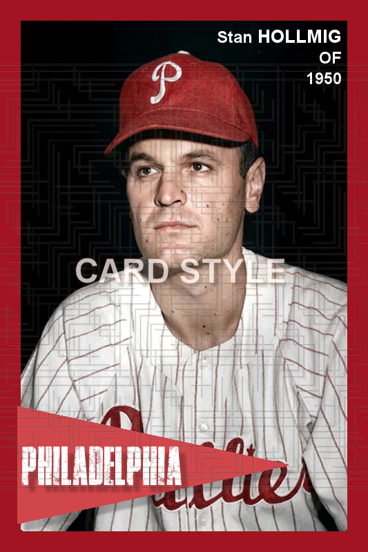 Stan Hollmig - 1950 Philadelphia Phillies - choose a size & style