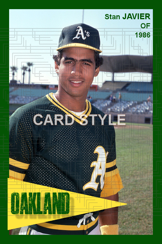 Stan Javier - 1986 Oakland Athletics - choose a size & style