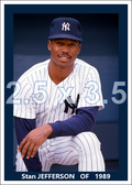Stan Jefferson - 1989 New York Yankees - choose a size & style