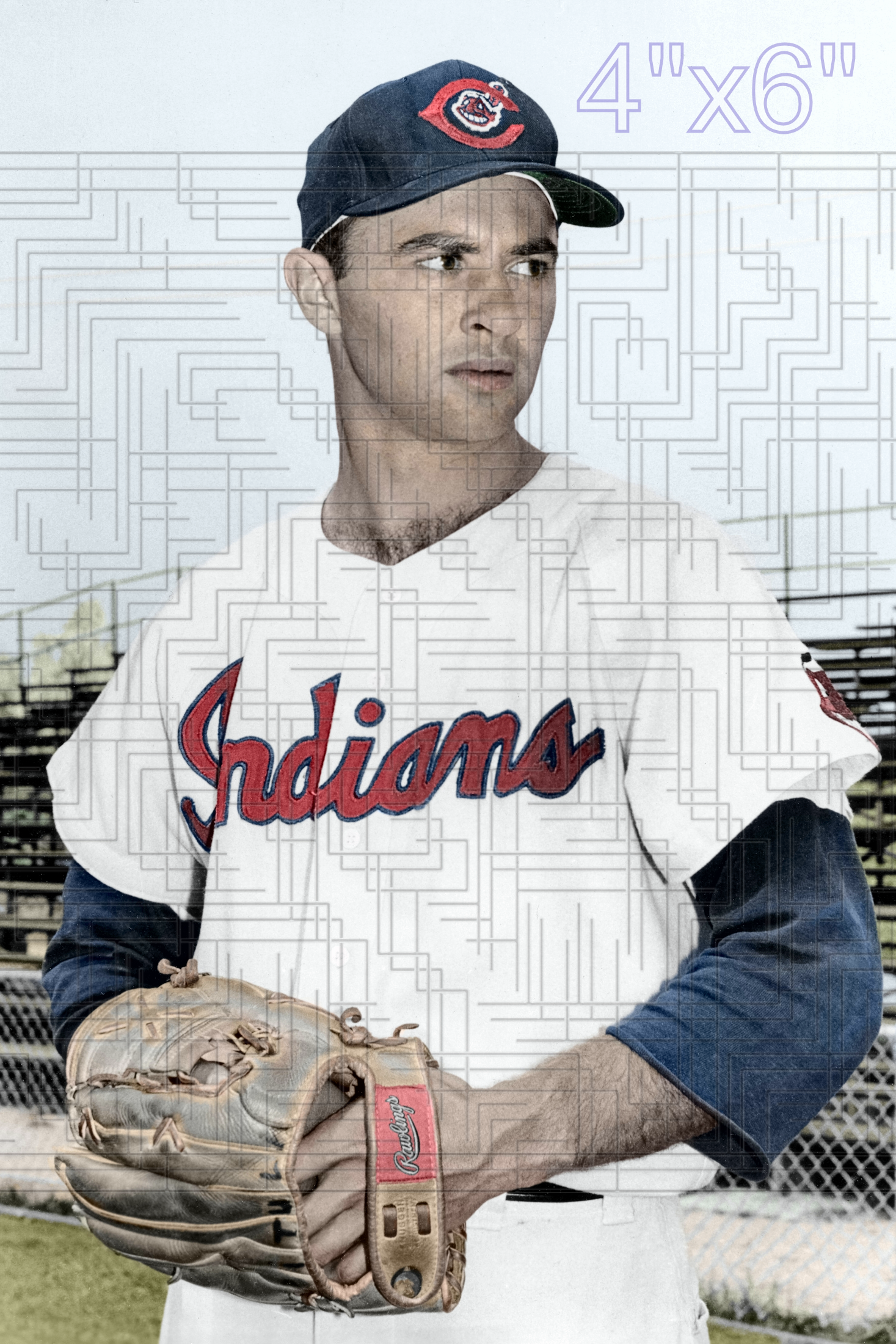 Stan Pitula - 1957 Cleveland Indians - choose a size & style