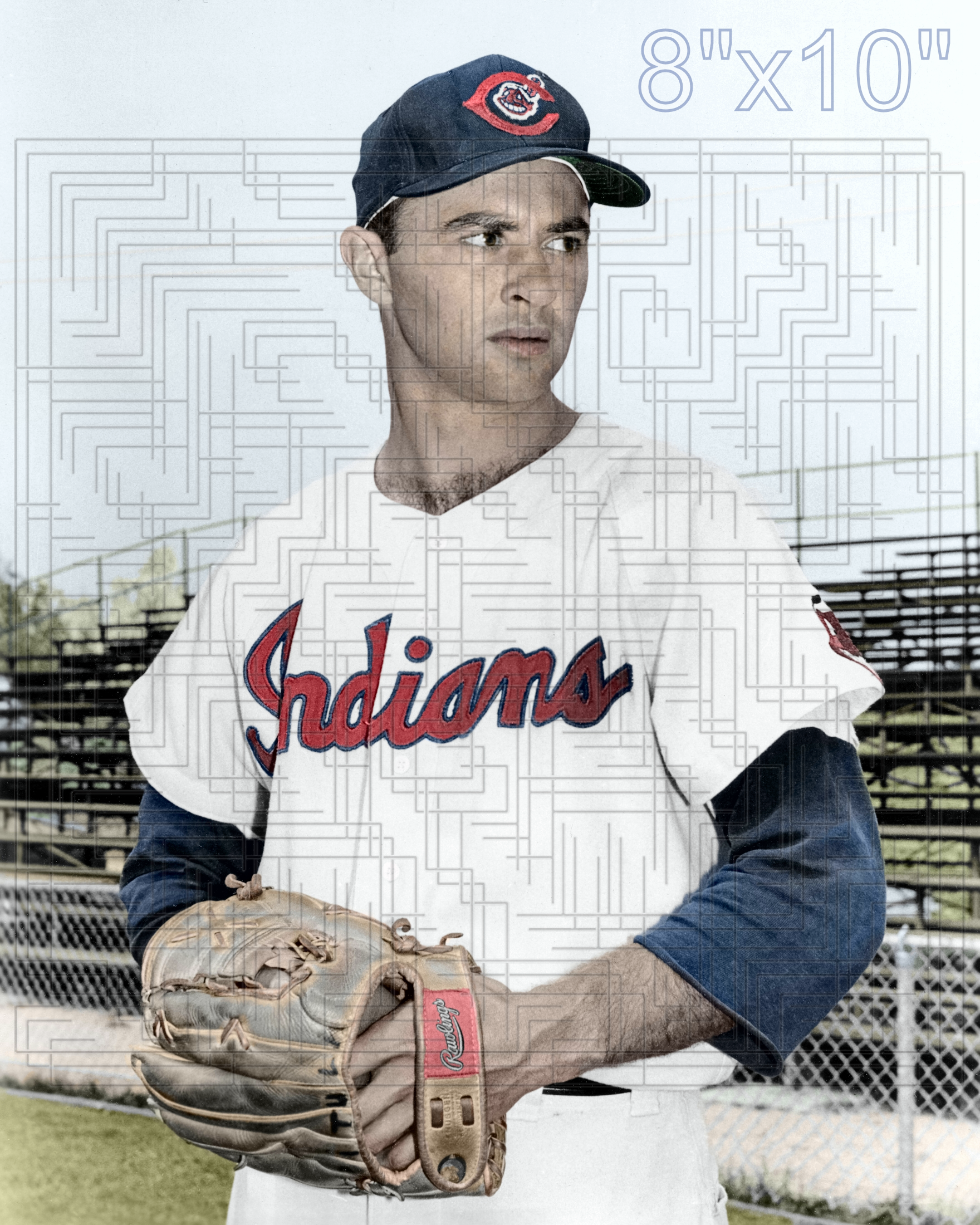 Stan Pitula - 1957 Cleveland Indians - choose a size & style