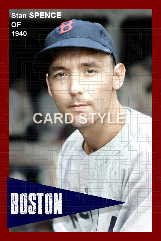 Stan Spence - 1940 Boston Red Sox - choose a size & style