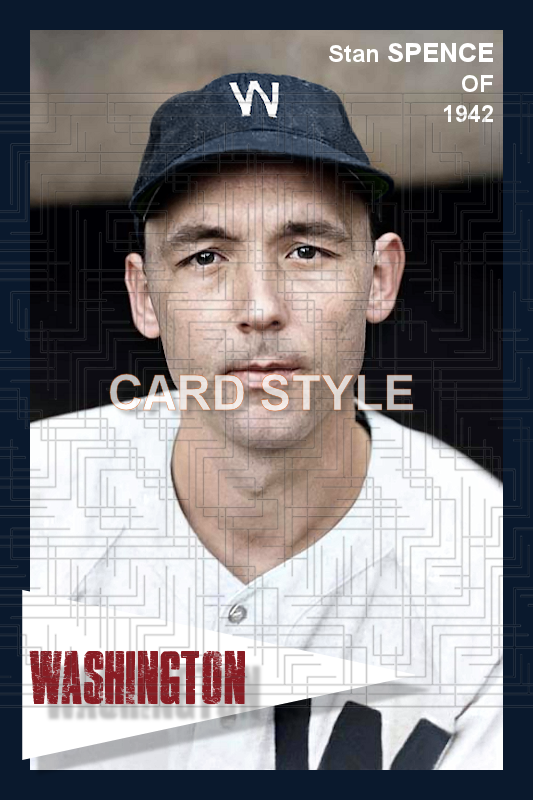 Stan Spence - 1942 Washington Senators - choose a size & style