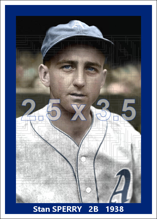 Stan Sperry - 1938 Philadelphia Athletics - choose a size & style