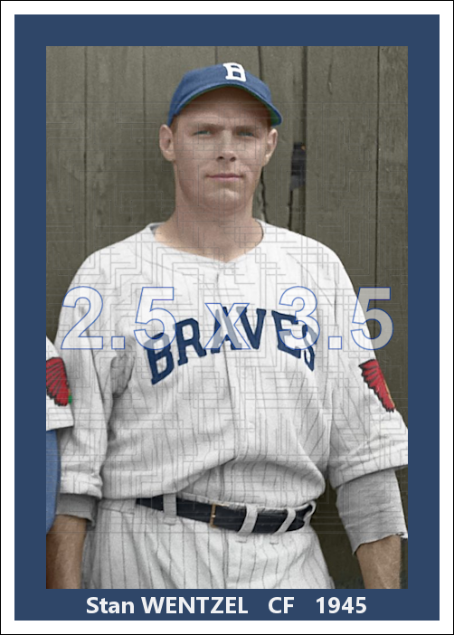 Stan Wentzel - 1945 Boston Braves - choose a size & style