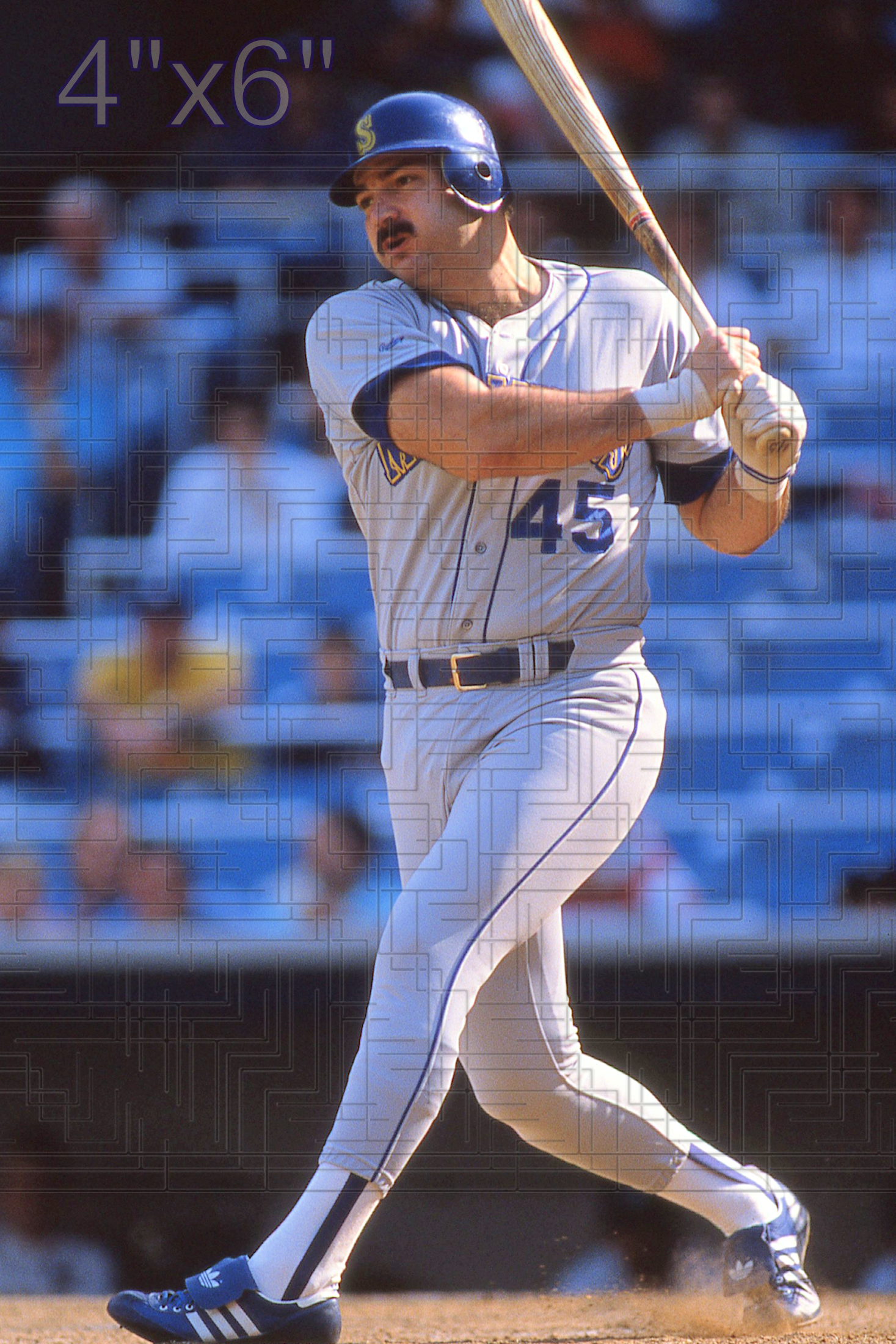 Steve Balboni - 1988 Seattle Mariners - choose a size & style
