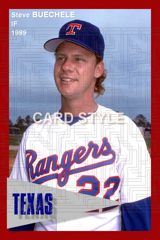 Steve Buechele - 1989 Texas Rangers - choose a size & style