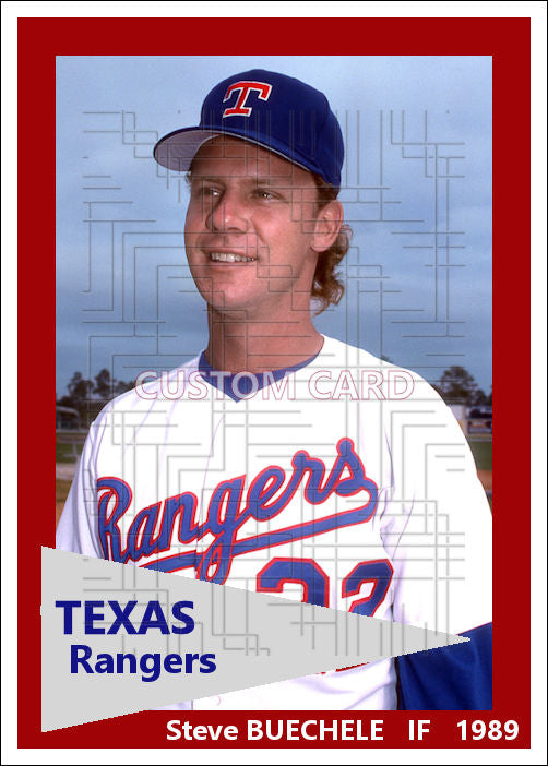 Steve Buechele - 1989 Texas Rangers - choose a size & style