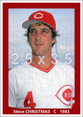 Steve Christmas - 1983 Cincinnati Reds - choose a size & style