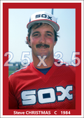 Steve Christmas - 1984 Chicago White Sox - choose a size & style