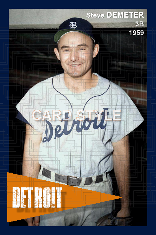 Steve Demeter - 1959 Detroit Tigers - choose a size & style