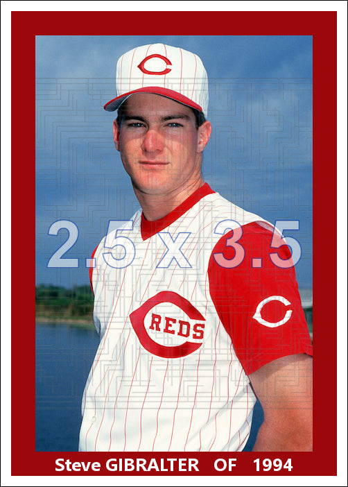 Steve Gibralter - 1994 Cincinnati Reds - choose a size & style