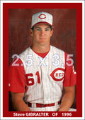 Steve Gibralter - 1996 Cincinnati Reds - choose a size & style