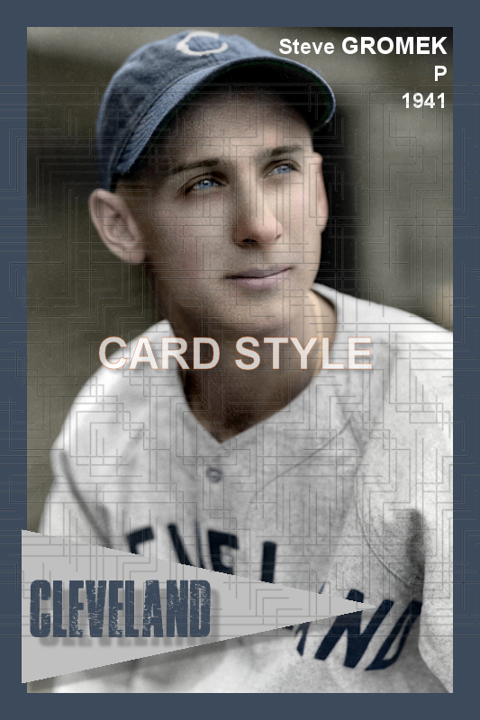 Steve Gromek - 1941 Cleveland Indians - choose a size & style