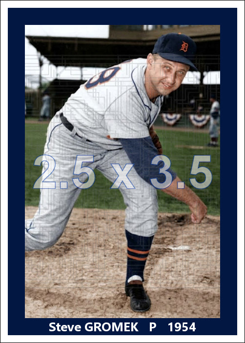 Steve Gromek - 1954 Detroit Tigers - choose a size & style