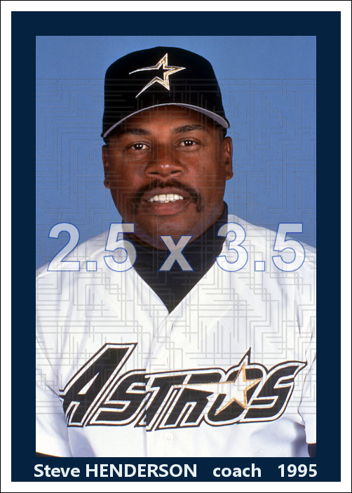 Steve Henderson - 1995 Houston Astros - choose a size & style